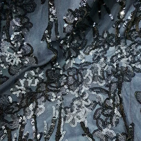 Alex Evenings Plus Size Navy V-neck Sequin Flutter Sleeve Sheath Dress - threedaughtersproperties.com Alex Evenings Plus Size Navy V-neck Sequin Flutter Sleeve Sheath Dress - threedaughtersproperties.com